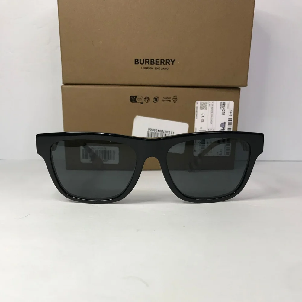 New - 💯 Original Burberry Grey Square Men's Sunglasses BE4293 380687 56.